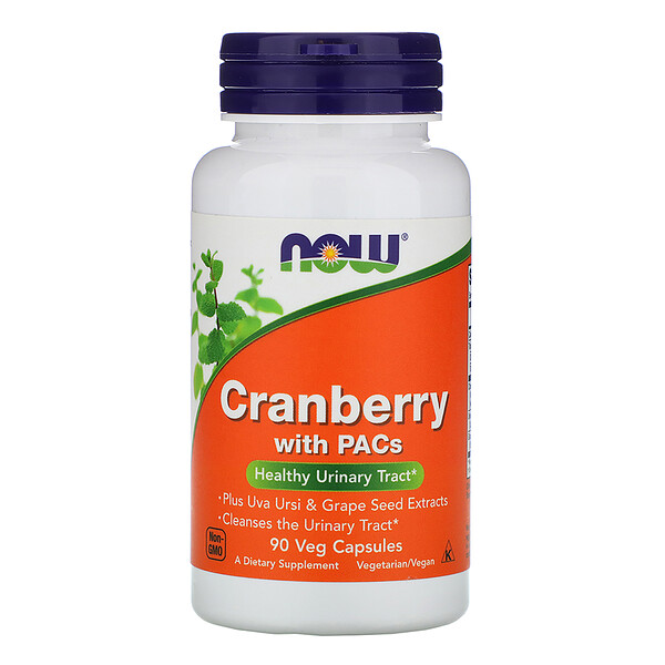 

NOW Cranberry with PACs Клюква с проантоцианидинами 90 капсул