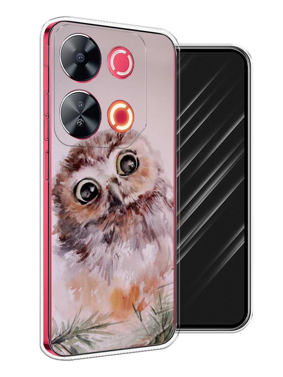 

Чехол Awog на Itel P65 "Сова на розовом", Розовый;коричневый, 3202350-1