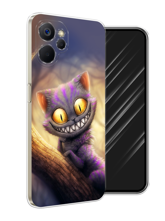 

Чехол Awog на Realme 9i 5G/10T 5G "Cheshire Cat", Фиолетовый;желтый, 2514050-1