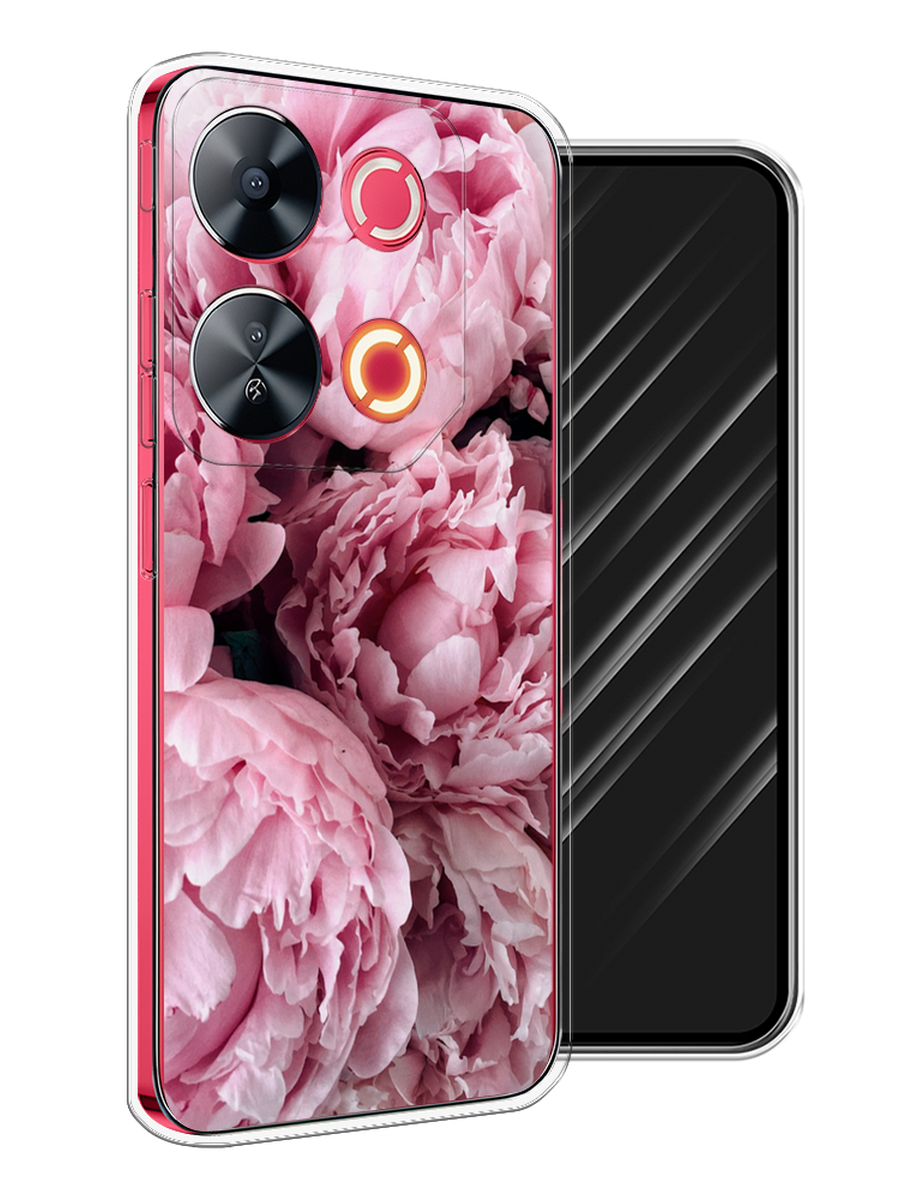 

Чехол Awog на Itel P65 "Нежные пионы", Розовый;черный;белый, 3202350-1