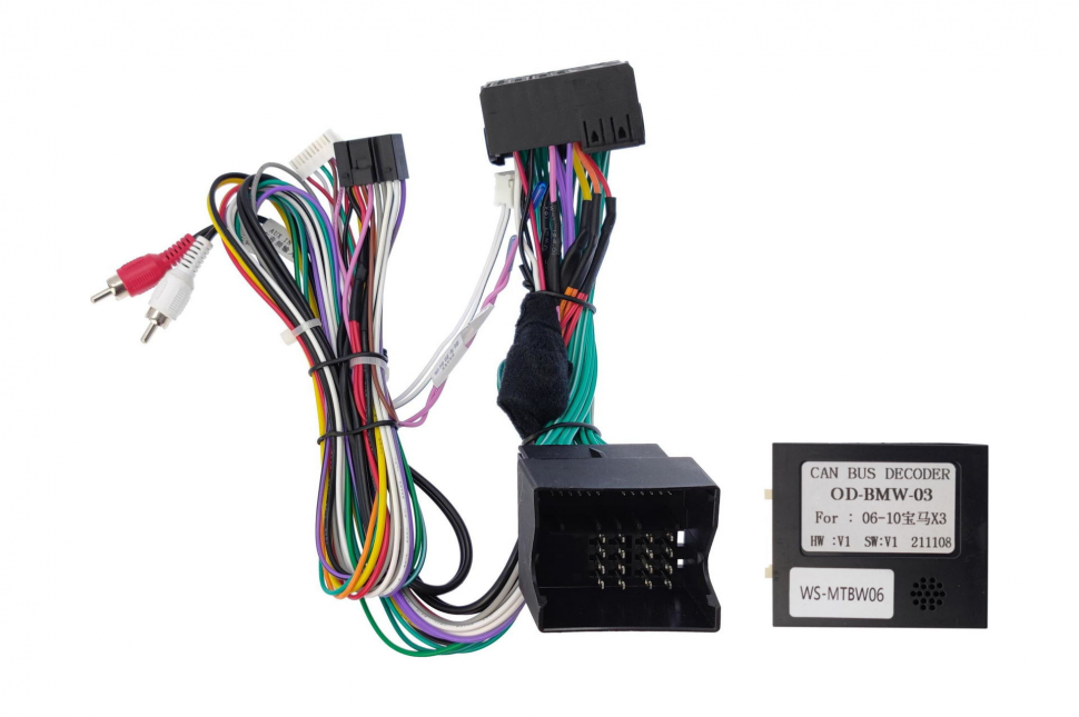 

Комплект проводов Wide Media для установки в BMW X3 2006 - 2010 (основной, CAN)