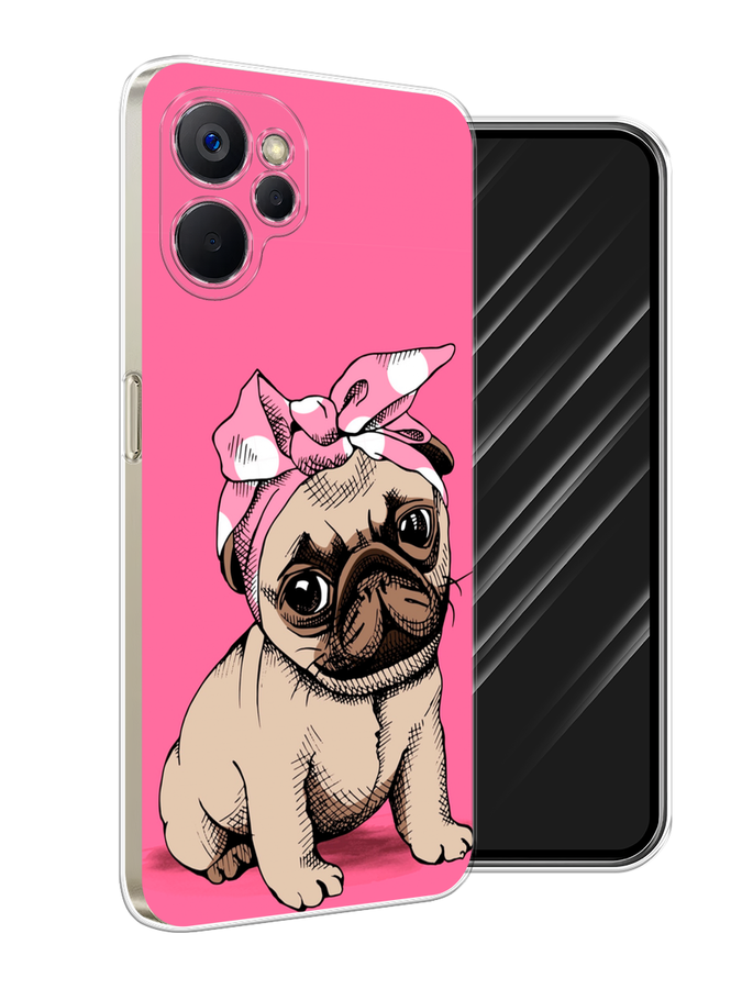 

Чехол Awog на Realme 9i 5G/10T 5G "Dog Pin-Up", Розовый;бежевый, 2514050-1