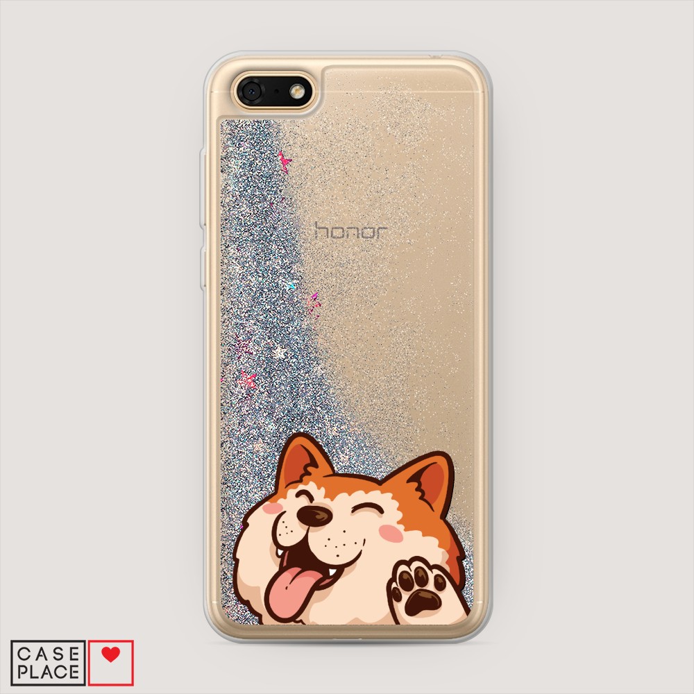 

Чехол Awog на Honor 7A/Y5 Prime 2018/Y5 2018 "Акита-ину машет", Разноцветный, 66391-1