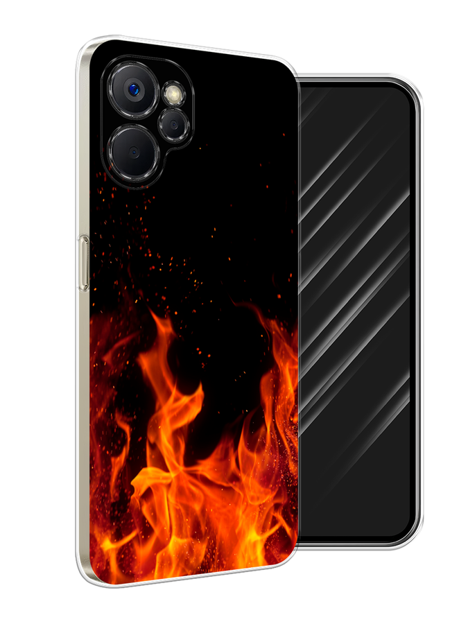 

Чехол Awog на Realme 9i 5G/10T 5G "Все в огне", Оранжевый;черный, 2514050-1