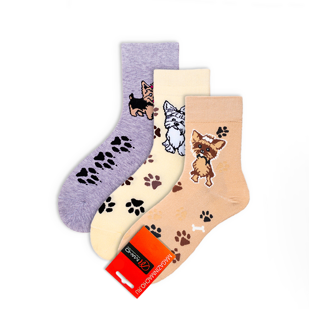 Комплект носков унисекс Мачо йорк22 разноцветных 36-38