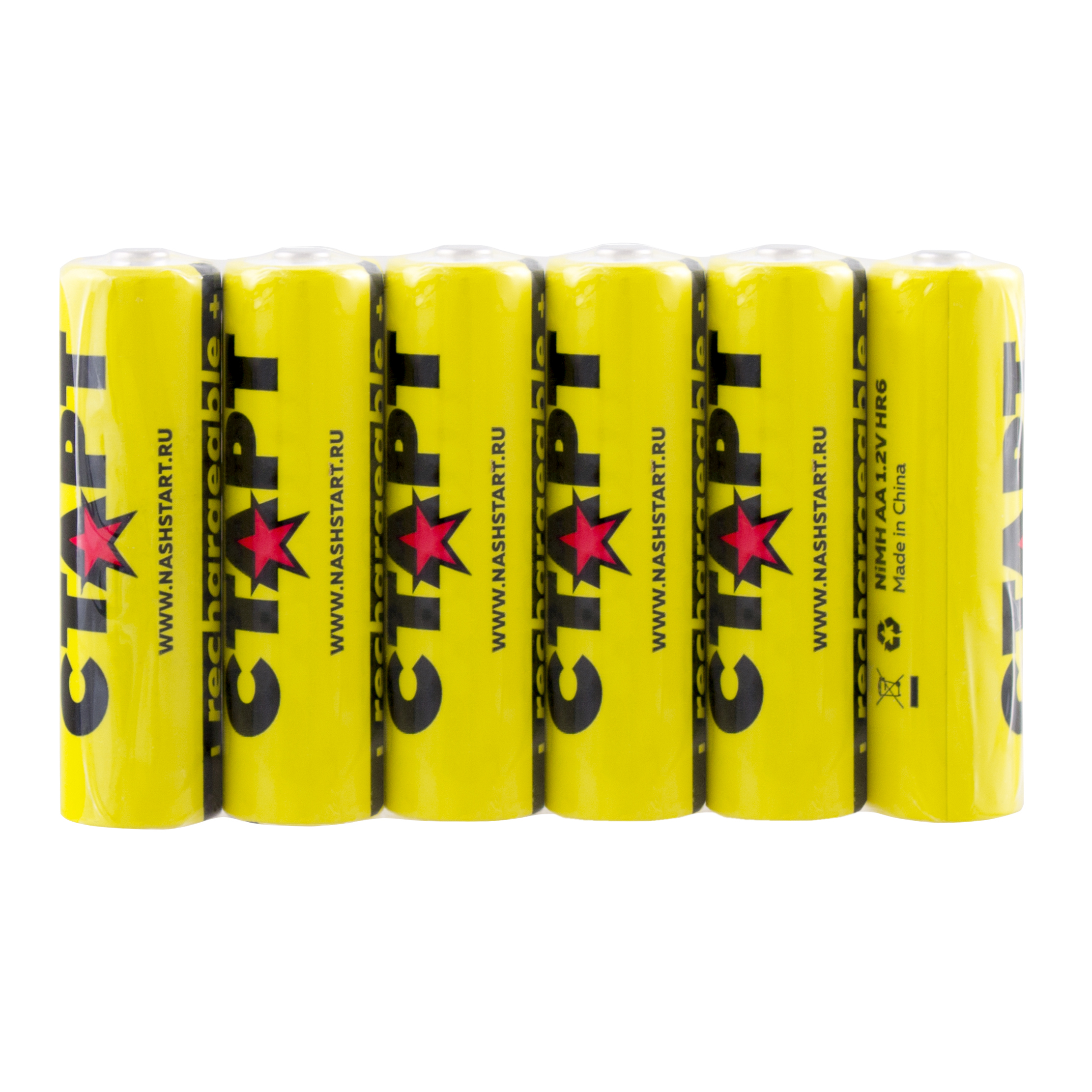 Аккумуляторные батарейки СТАРТ АА (HR6), 6 шт fiory корм для мышей 400 г 0 443