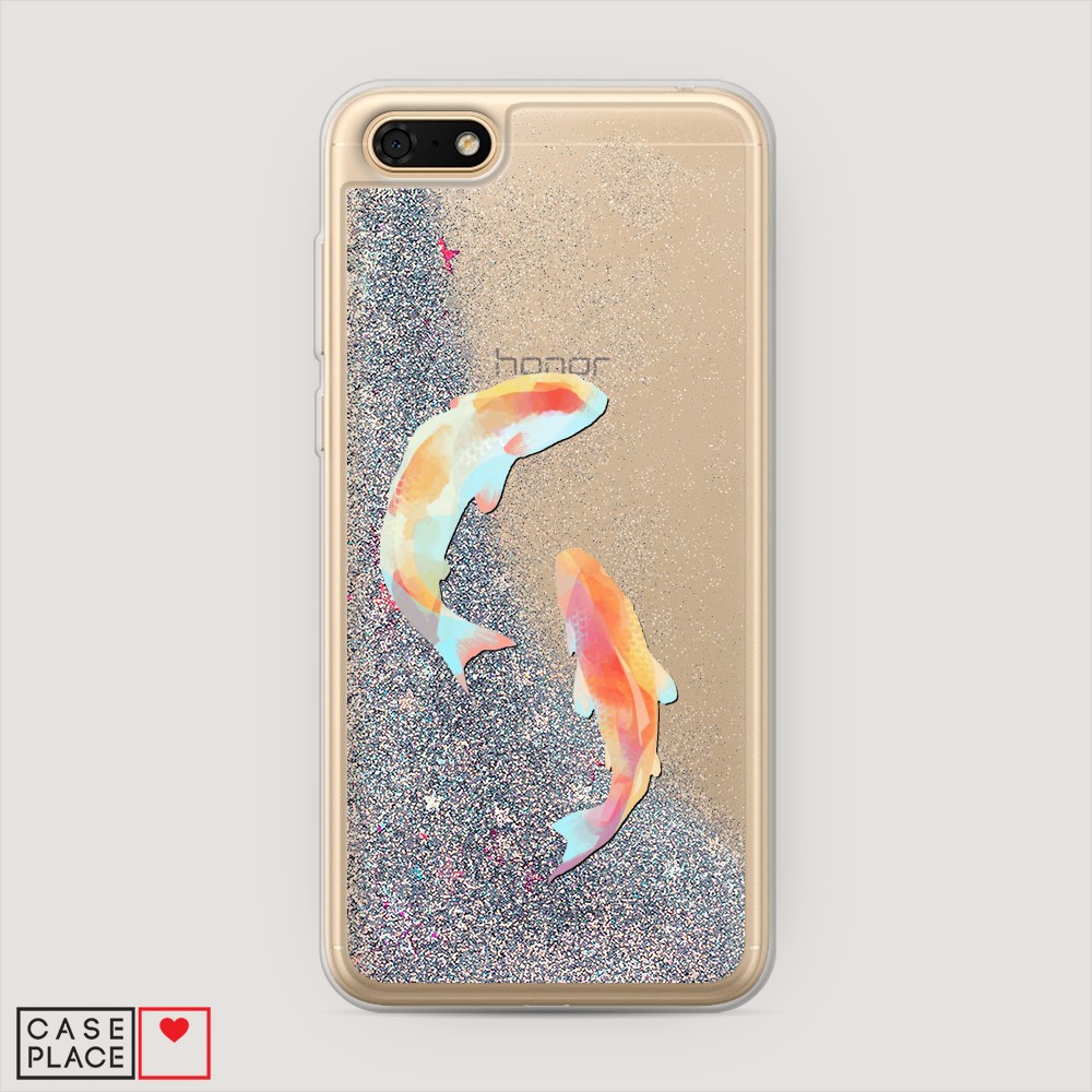 

Чехол Awog на Honor 7A/Y5 Prime 2018/Y5 2018 "Акварельные карпы", Разноцветный, 66391-1