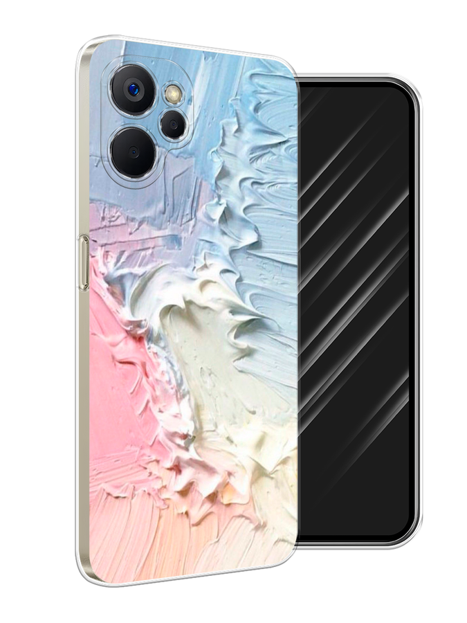 

Чехол Awog на Realme 9i 5G/10T 5G "Фруктовое мороженное", Голубой;розовый;желтый, 2514050-1