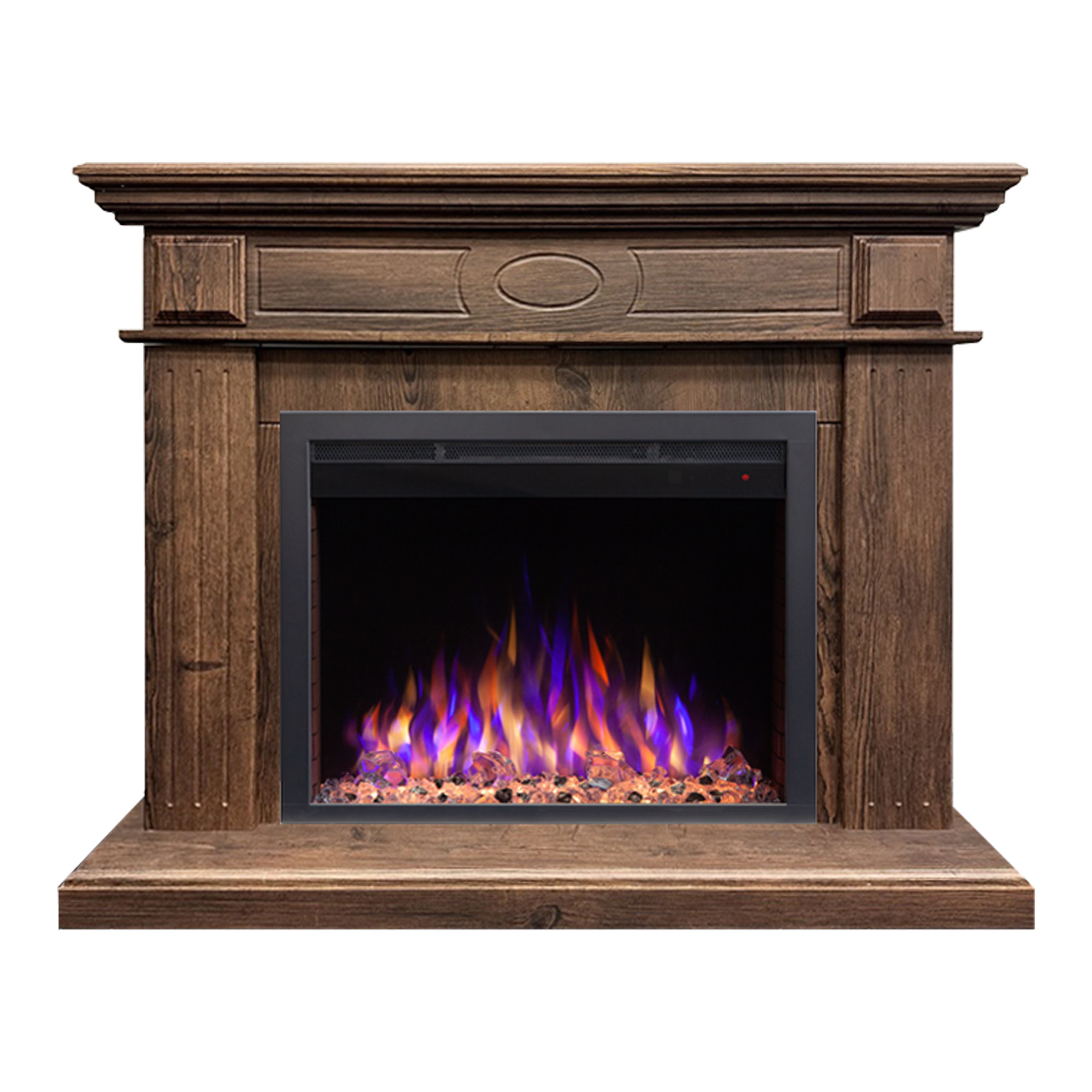 

Электрокамин RealFlame Firelux 37348 Коричневый с очагом SAPHIR, напольный, Firelux