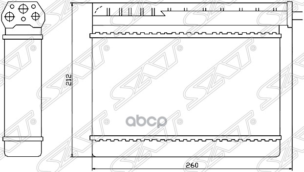 

Радиатор Отопителя Салона Bmw 3 E36 90-98/ 5 E39 95-03 (Трубчатый) Sat арт. ST-BM32-395-0