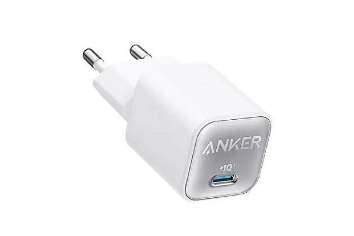 фото Сетевое зарядное устройство anker powerport iii nano 1xusb type-c 3 а белый