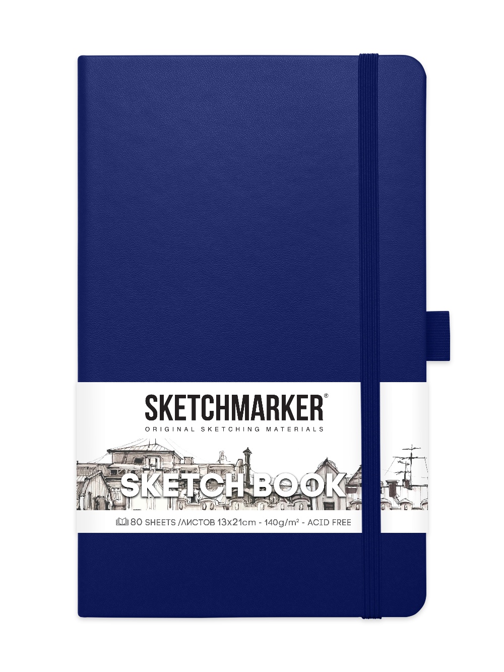 

Скетчбук Sketchmarker 2314803SM 140г/м2 13х21см., цв.: королевский синий