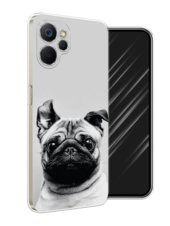 

Чехол Awog на Realme 9i 5G/10T 5G "Ушастый мопс", Серый, 2514050-1