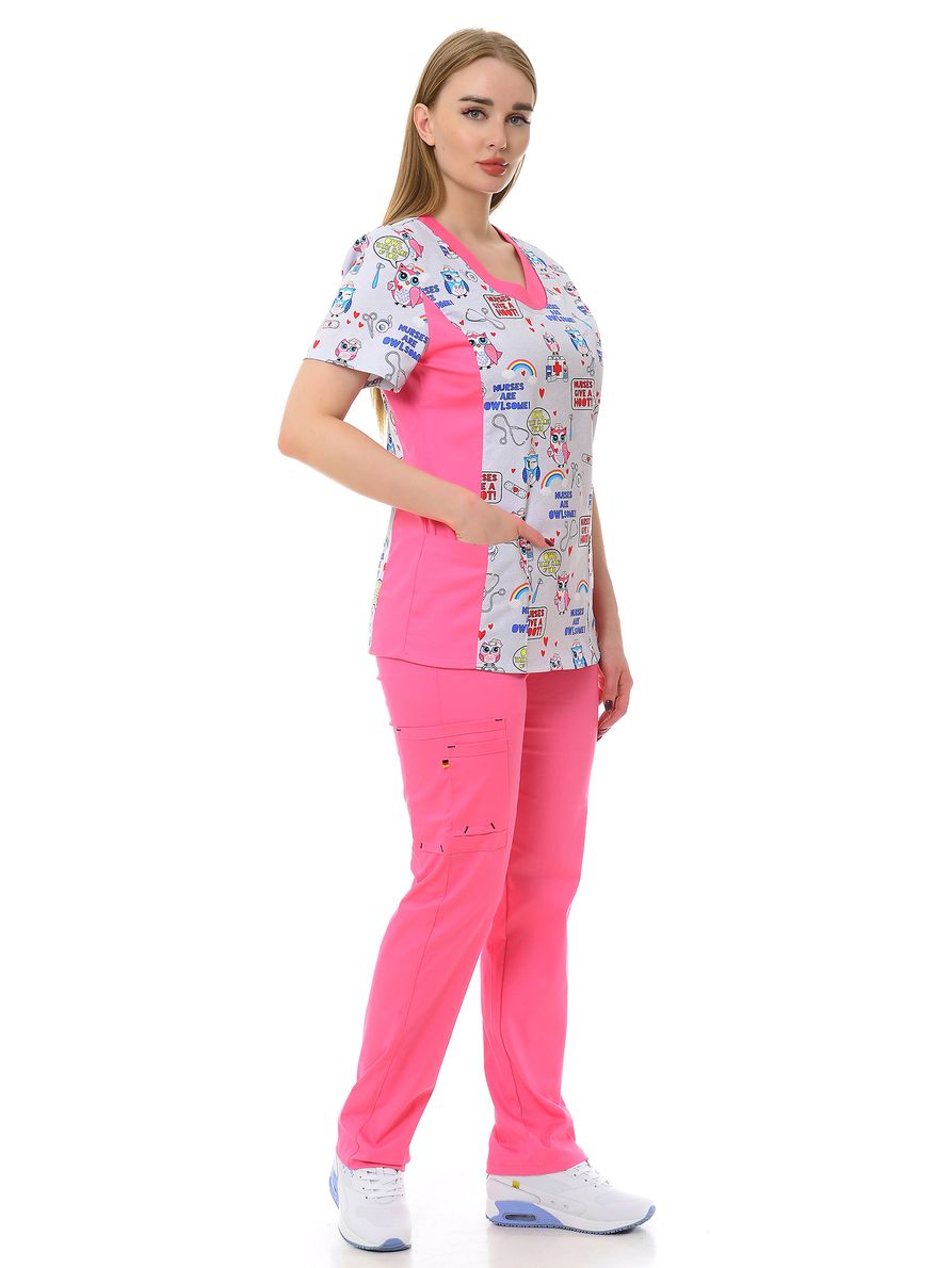 фото Костюм медицинский женский medicalwear магнолия 102 разноцветный 48 ru