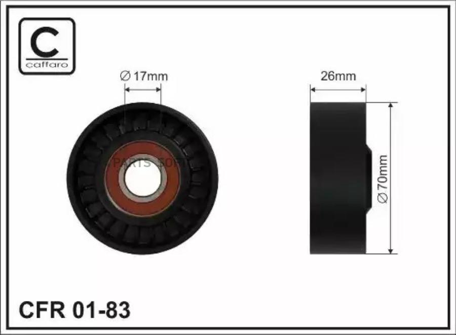 Ролик натяжителя ремня BMW X5/5/5 Touring 01>10 CAFFARO 0183