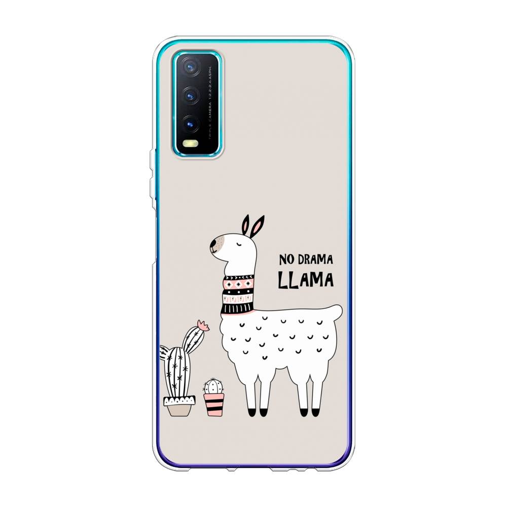 

Чехол Awog на Vivo Y20 "No drama LLama", Разноцветный, 263650-2