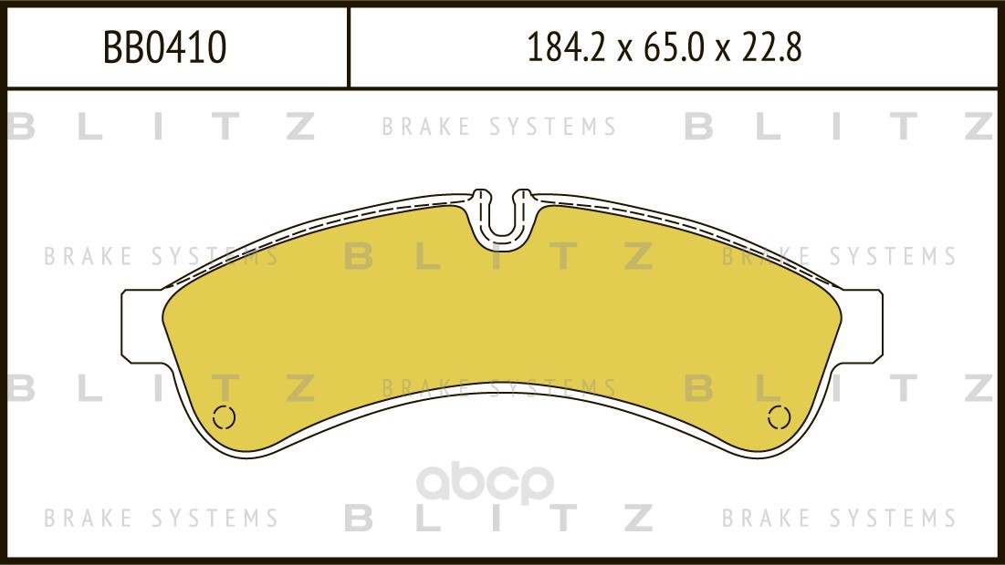 

Тормозные колодки BLITZ дисковые BB0410