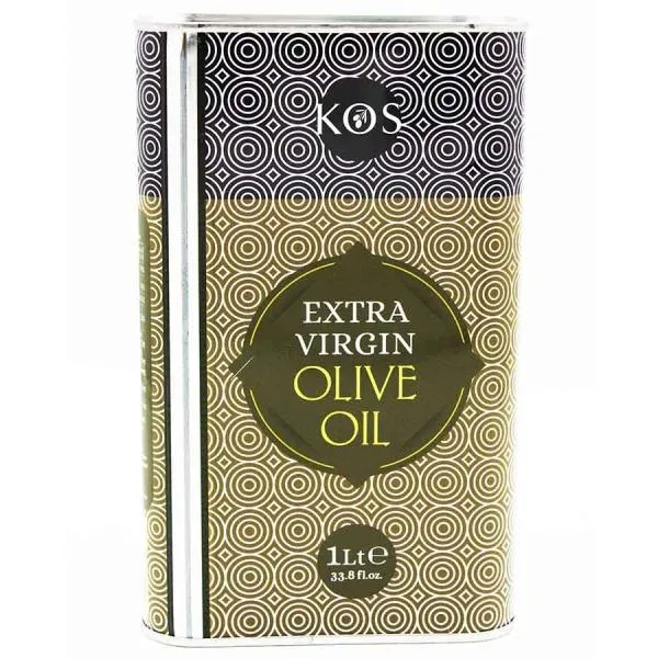 Оливковое масло KOS Gold Extra Virgin нерафинированное, 1 л