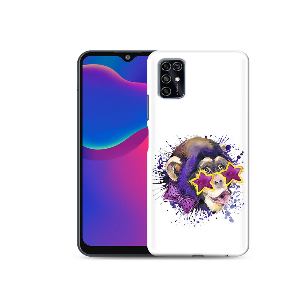 

Чехол MyPads Tocco для ZTE Blade V2020 Smart обезьяна в очках (PT156449.459.524), Прозрачный, Tocco