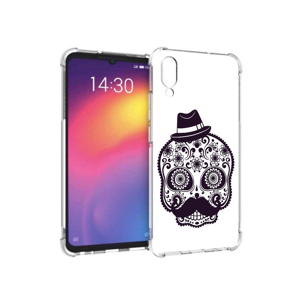 

Чехол MyPads Tocco для Meizu Note 9 разрисованный скелет (PT134513.88.575), Прозрачный, Tocco