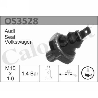 фото Датчик давления масла 1.4 bar audi 80-100/a3/a4/a6 1.6-2.8i/2.0d 86> vernet