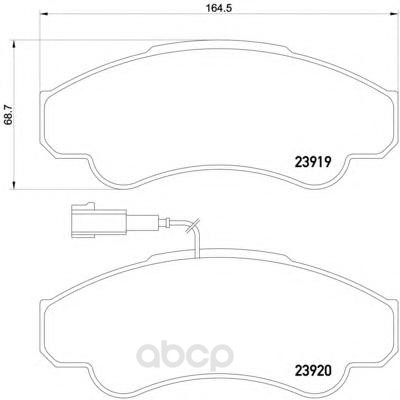 

Тормозные колодки Textar передние для Citroen Jumper 1994-2002 1391901