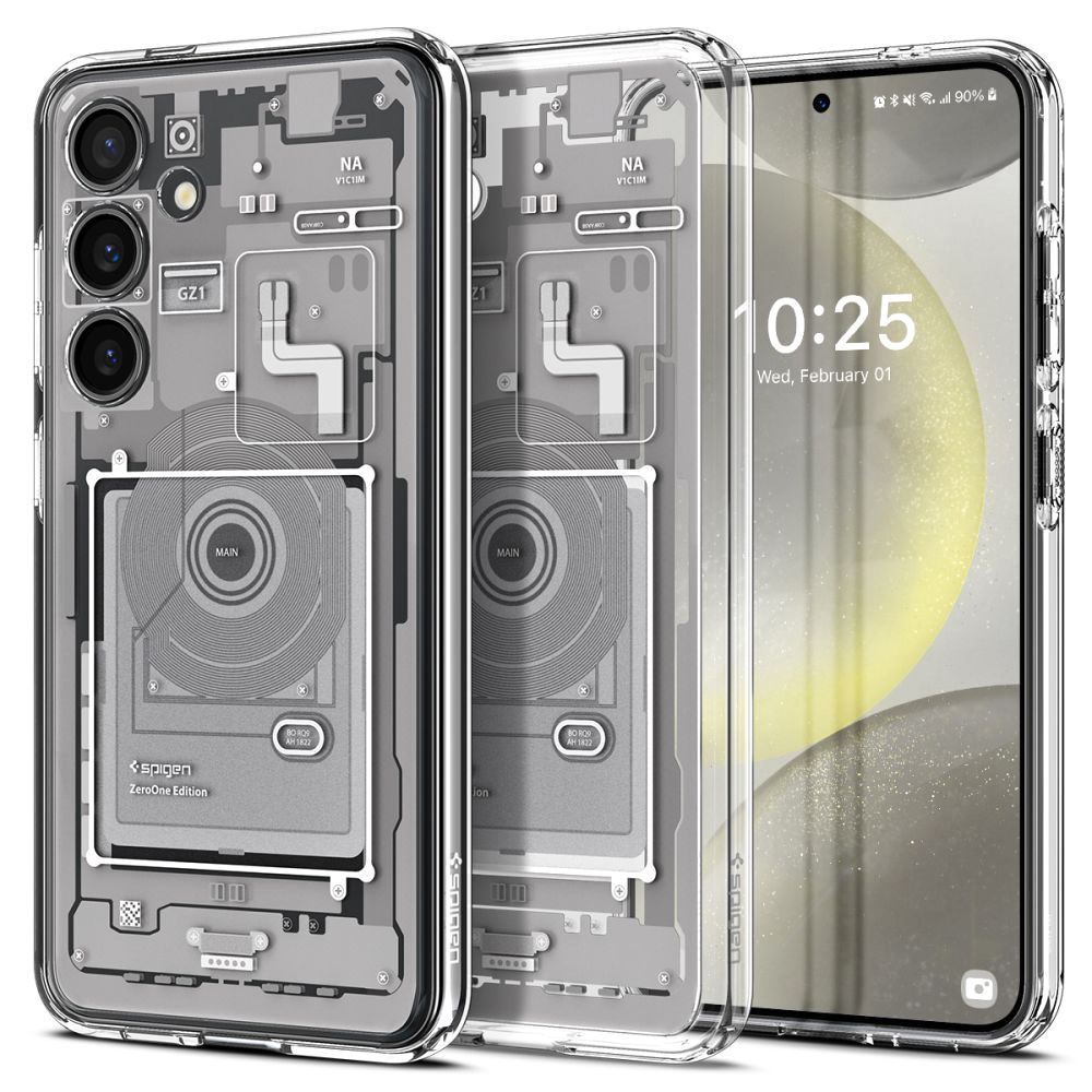

Защитный чехол Spigen Ultra Hybrid Galaxy S24 Zero one ACS07351, Белый, ULTRA HYBRID GALAXY S24
