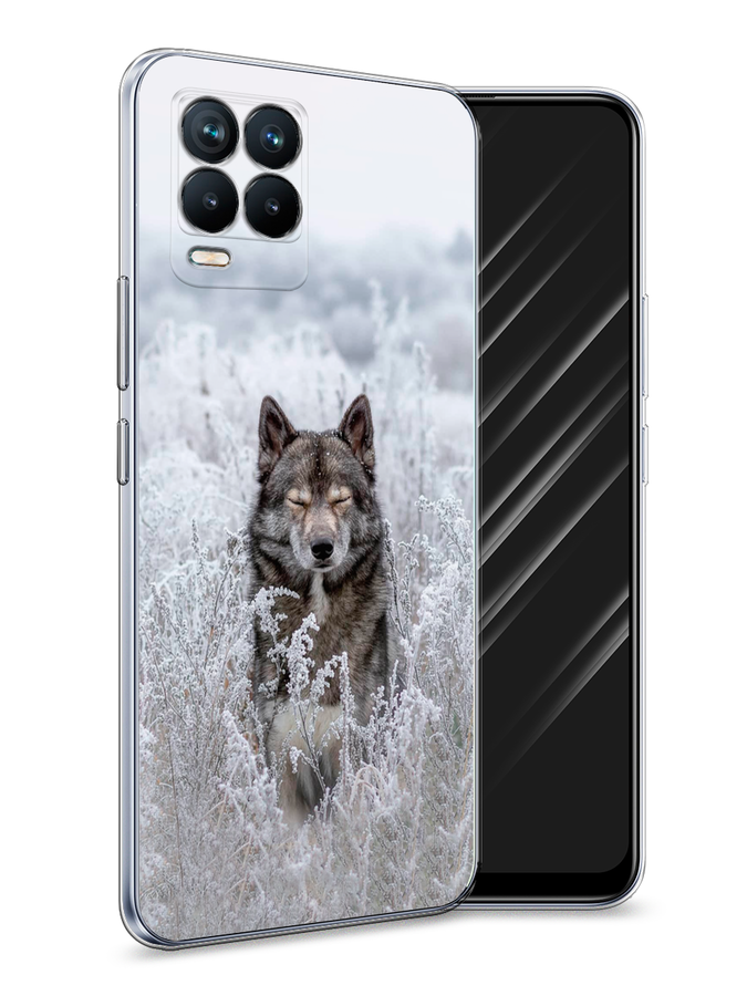 

Чехол Awog на Realme 8 "Волк в поле", Разноцветный, 255450-1