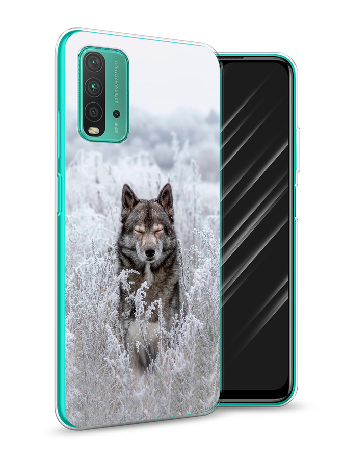 

Чехол Awog на Xiaomi Redmi 9T "Волк в поле", Разноцветный, 39850-1