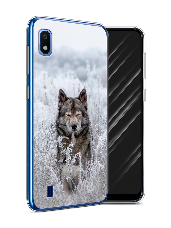 

Чехол Awog на Samsung Galaxy A10 "Волк в поле", Разноцветный, 27950-1