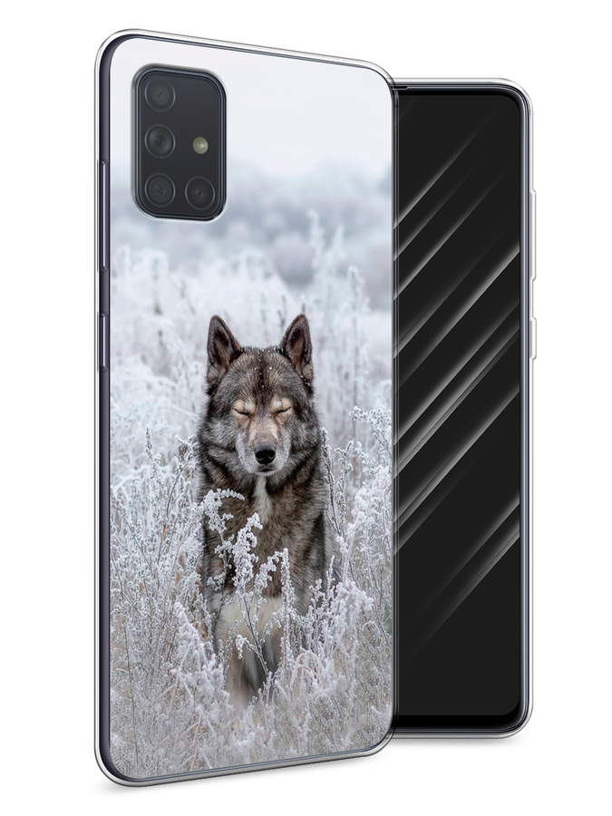 

Чехол Awog на Samsung Galaxy A71 "Волк в поле", Разноцветный, 29050-1