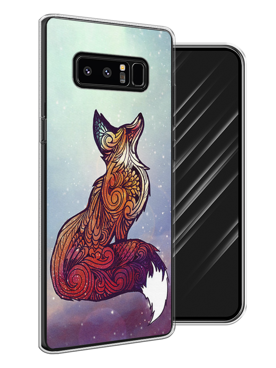 

Чехол Awog на Samsung Galaxy Note 8 "Лиса 1", Голубой;фиолетовый, 25250-1