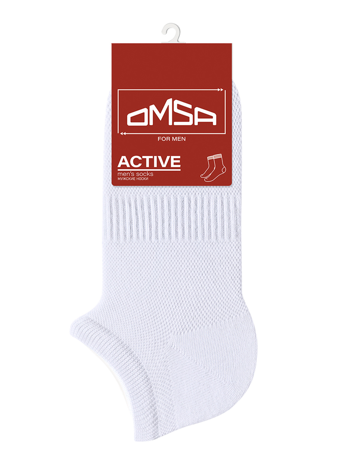 Носки мужские Omsa for men ACTIVE 119 белые 39-41 220₽