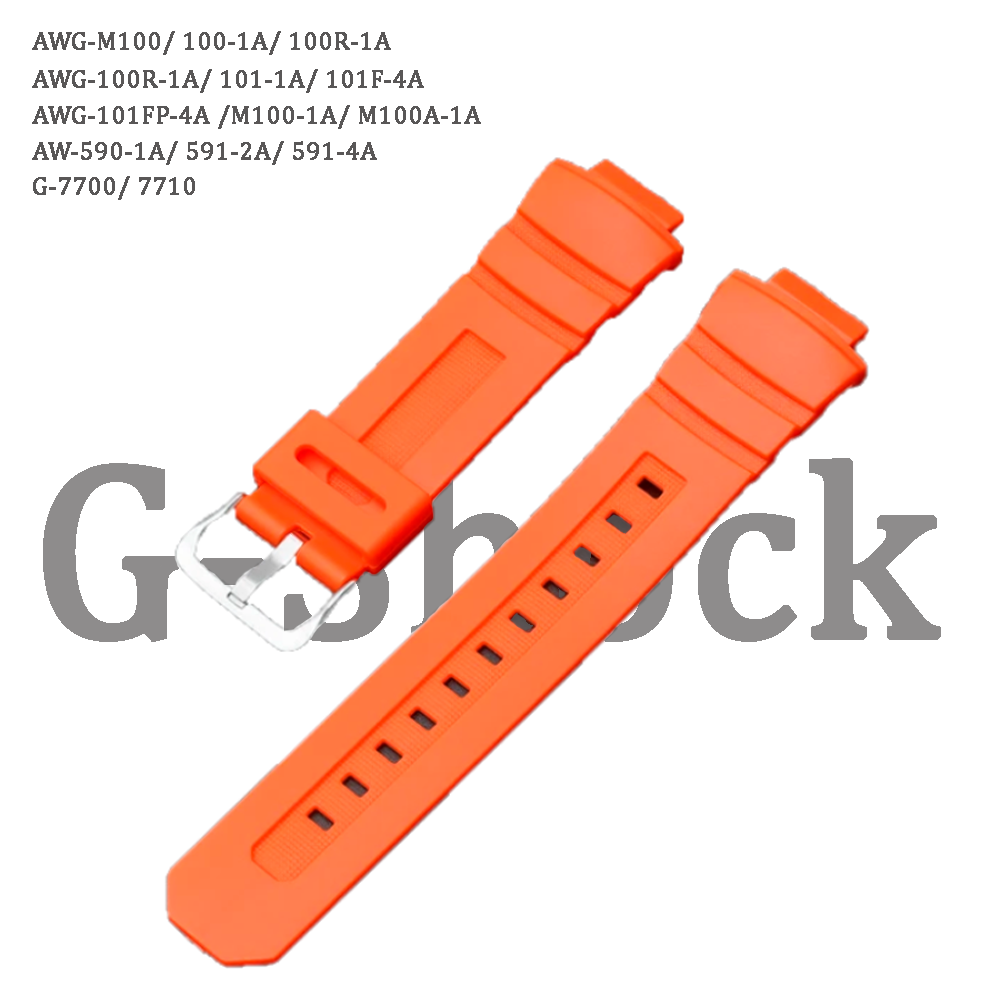 

Ремешок из двух частей унисекс Haspic AWG-M100 AW-590 G-7700 оранжевый, AWG-M100 AW-590 G-7700