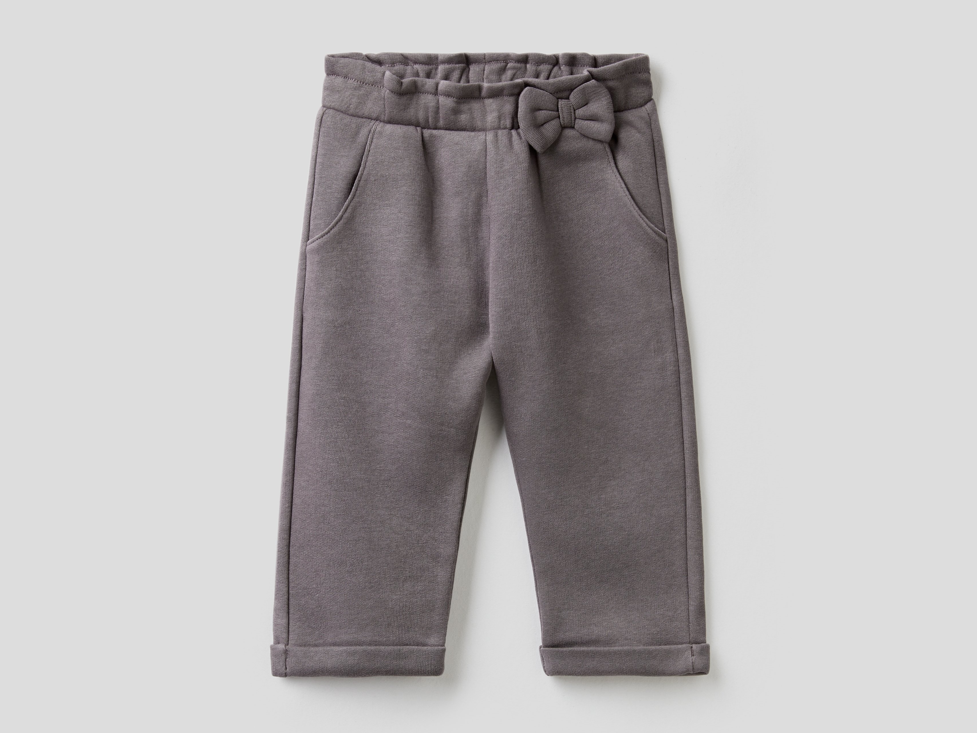 фото Брюки для девочек benetton цв. серый р.74 united colors of benetton