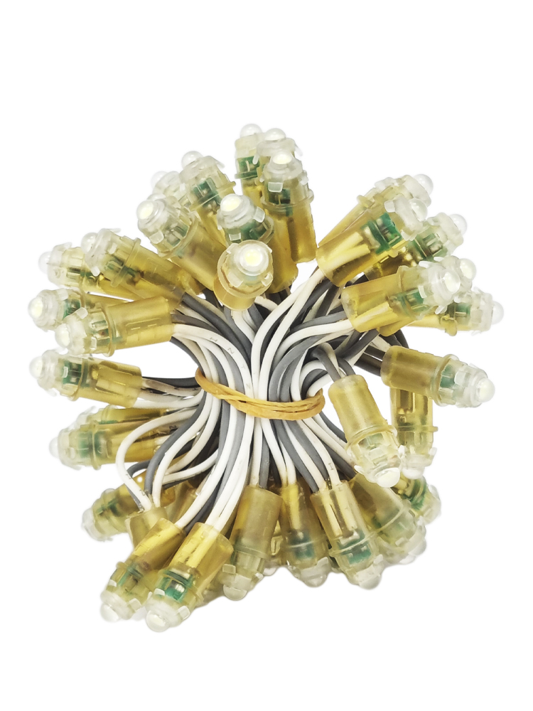 

Светодиодный пиксель DL-PX-9, DIP, 1 LED, 12 В, 0.25 Вт, белый, 50 шт, DL-PX