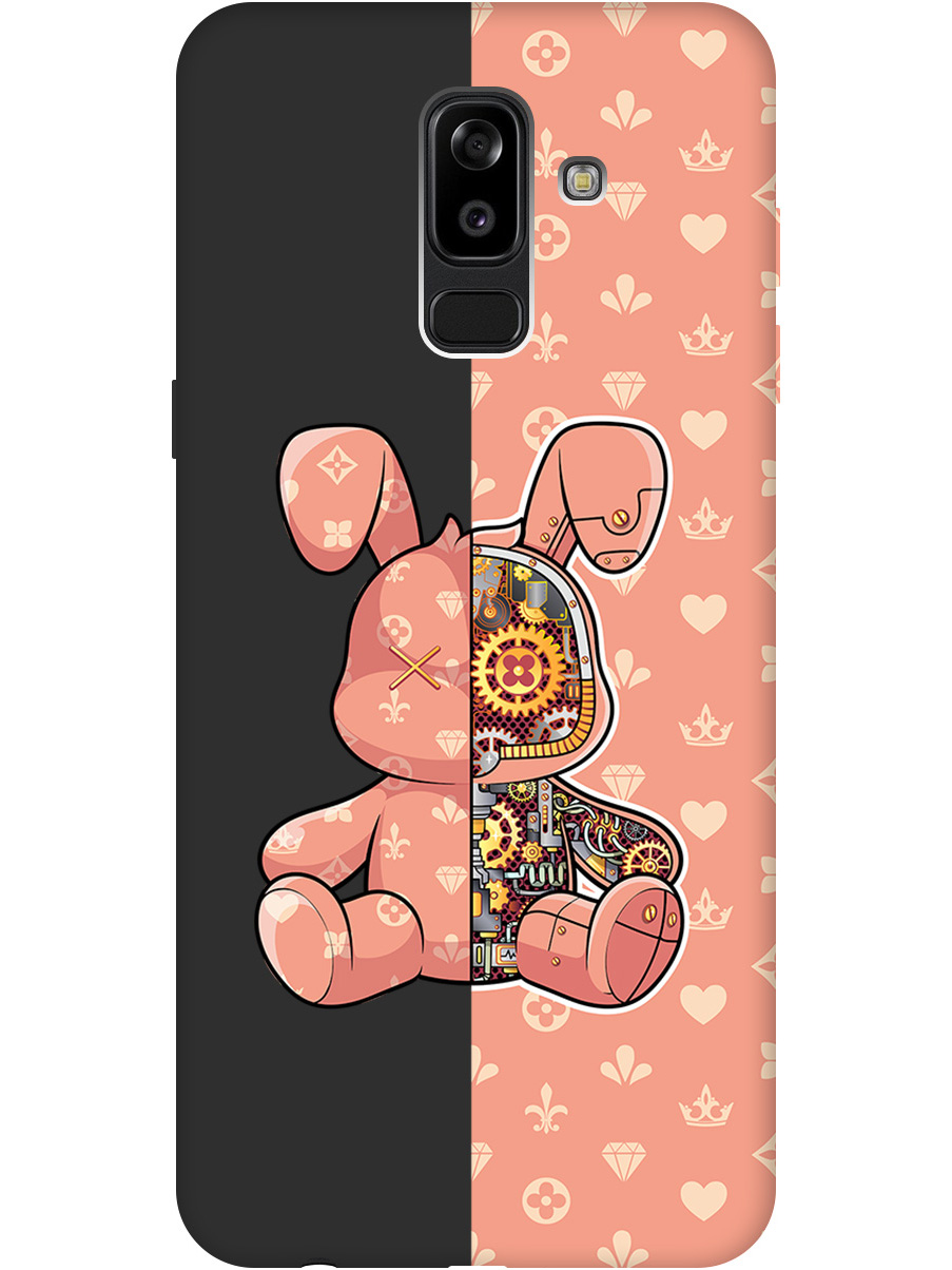 

Силиконовый чехол на Samsung Galaxy J8 с принтом матовый черный 803169, Черный;бежевый;оранжевый, 718586871