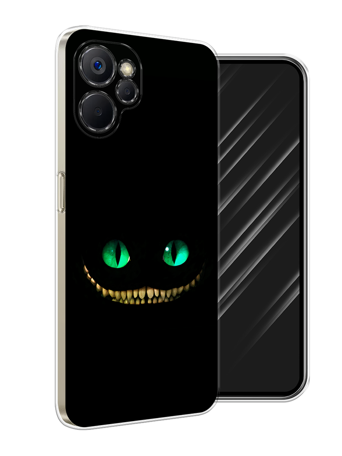 

Чехол Awog на Realme 9i 5G/10T 5G "Зеленоглазый чеширский кот", Черный, 2514050-1