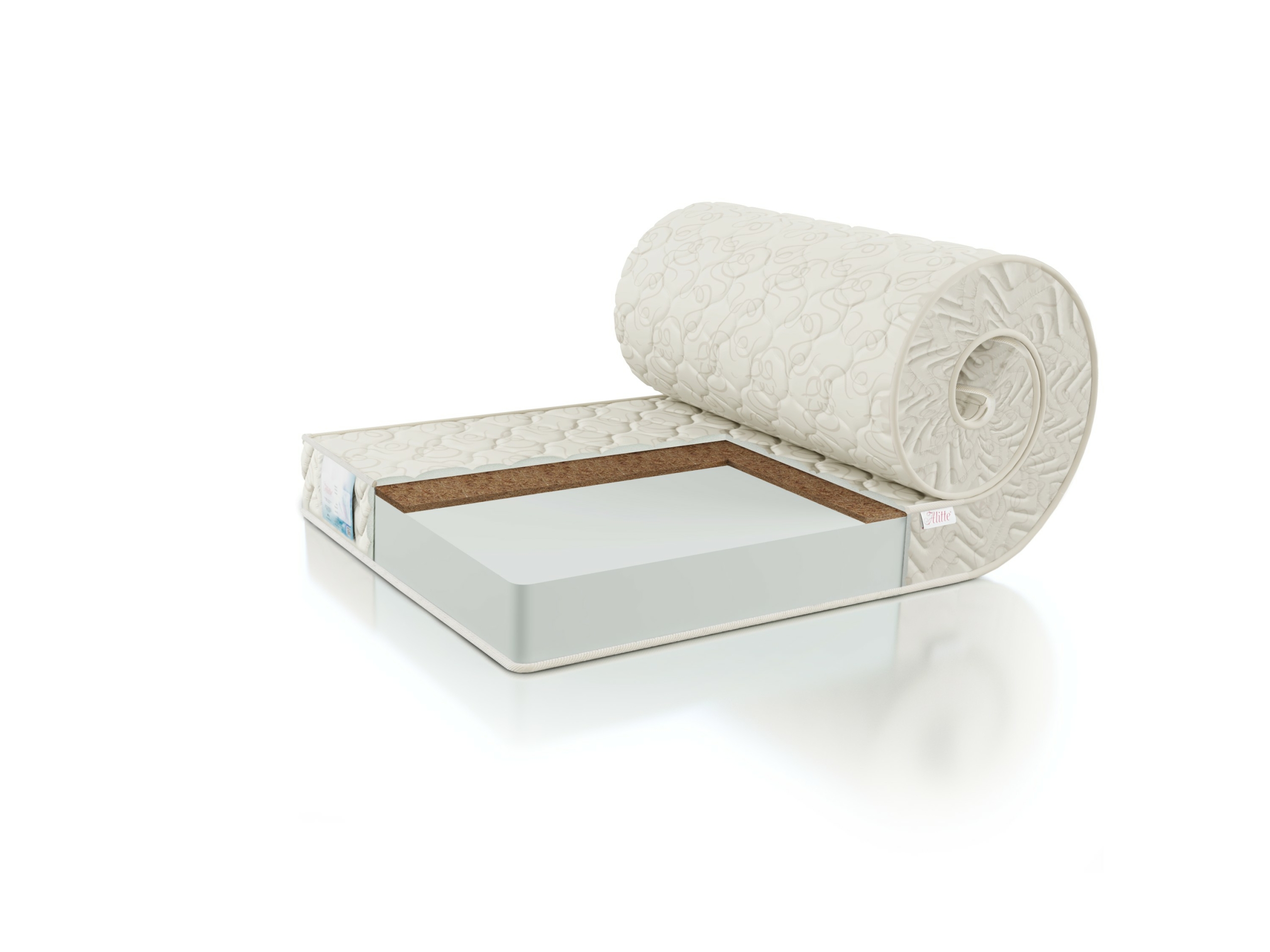 

Матрас анатомический беспружинный Alitte Van Gogh Roll HM-15-K 160х190х15, Белый, Van Gogh Roll HM-15-K