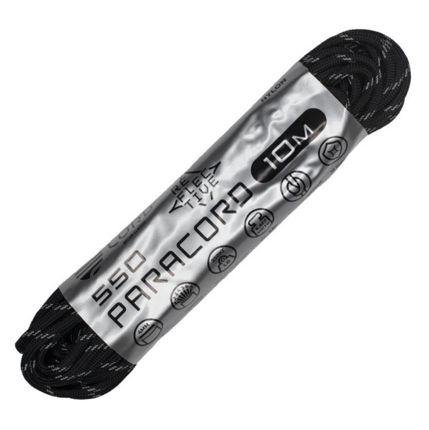 

Паракорд 550 Cord 10м (arctic camo), Белый;черный