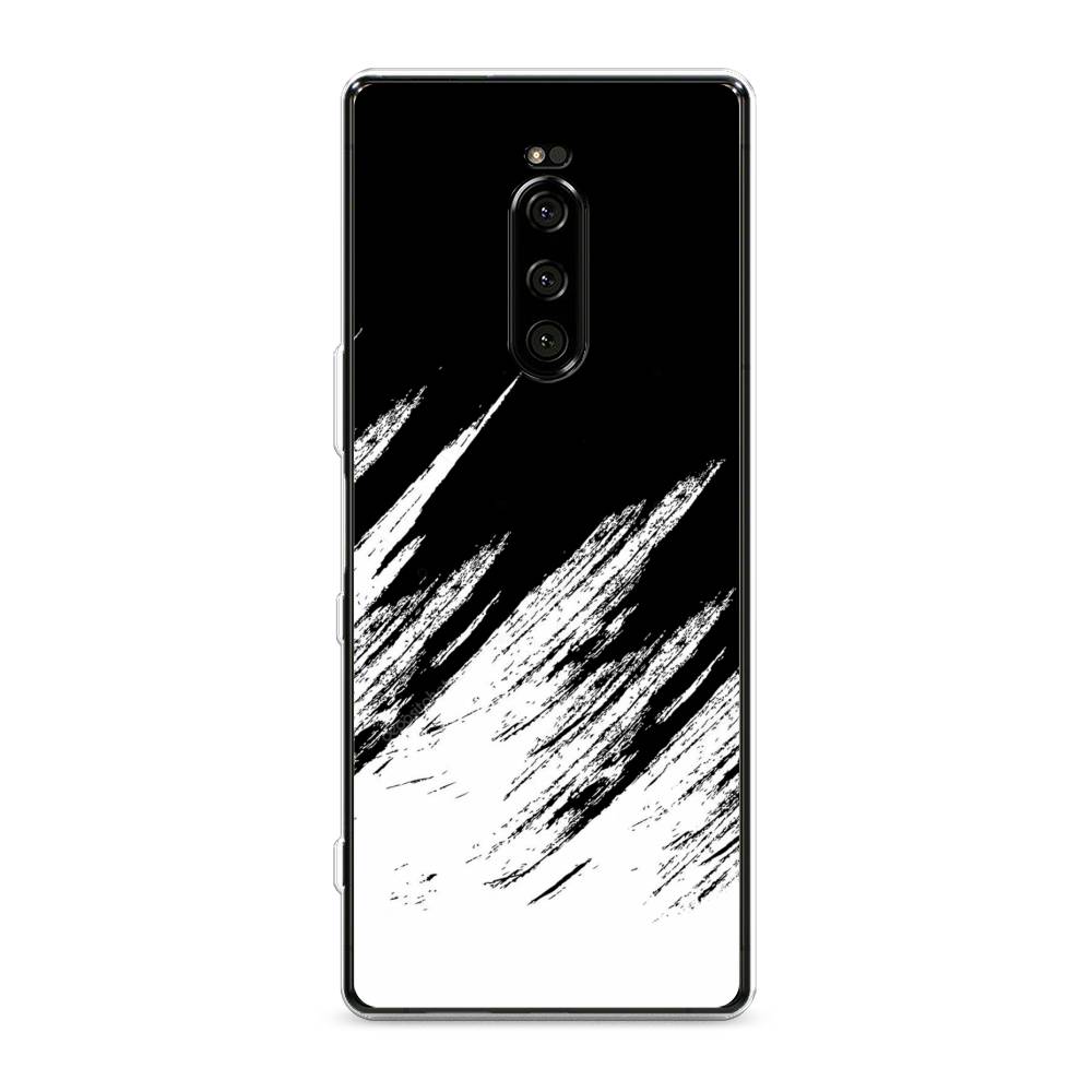 

Чехол Awog на Sony Xperia 1/XZ4 "Черно белые брызги", Разноцветный, 54250-3