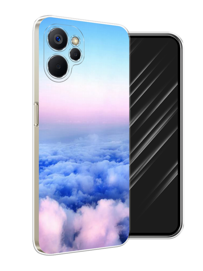 

Чехол Awog на Realme 9i 5G/10T 5G "Облака", Голубой;розовый;бирюзовый, 2514050-1