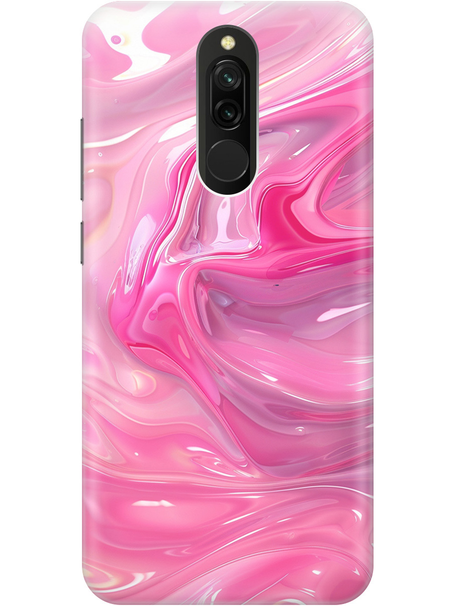 

Силиконовый чехол на Xiaomi Redmi 8 с принтом "Розовые волны", Прозрачный;розовый, 722204531