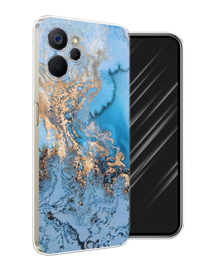 

Чехол Awog на Realme 9i 5G/10T 5G "Морозная лавина синяя", Серебристый, 2514050-1