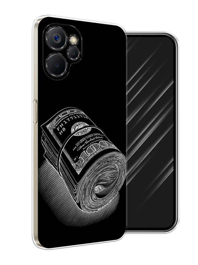 

Чехол Awog на Realme 9i 5G/10T 5G "Кубышка денег", Черный;серебристый, 2514050-1