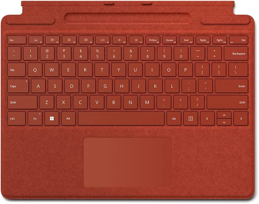 Клавиатура Microsoft Surface Pro Signature Alcantara (Poppy Red), английская раскладка