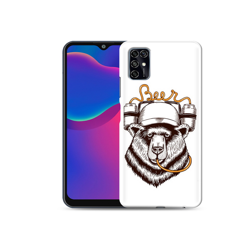

Чехол MyPads Tocco для ZTE Blade V2020 Smart пивной медведь (PT156449.459.538), Прозрачный, Tocco