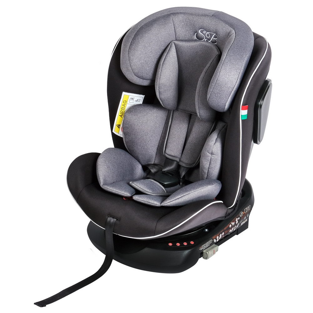 фото Автокресло группа 0123 (0-36) sweet baby crosstour 360 sps isofix grey/black