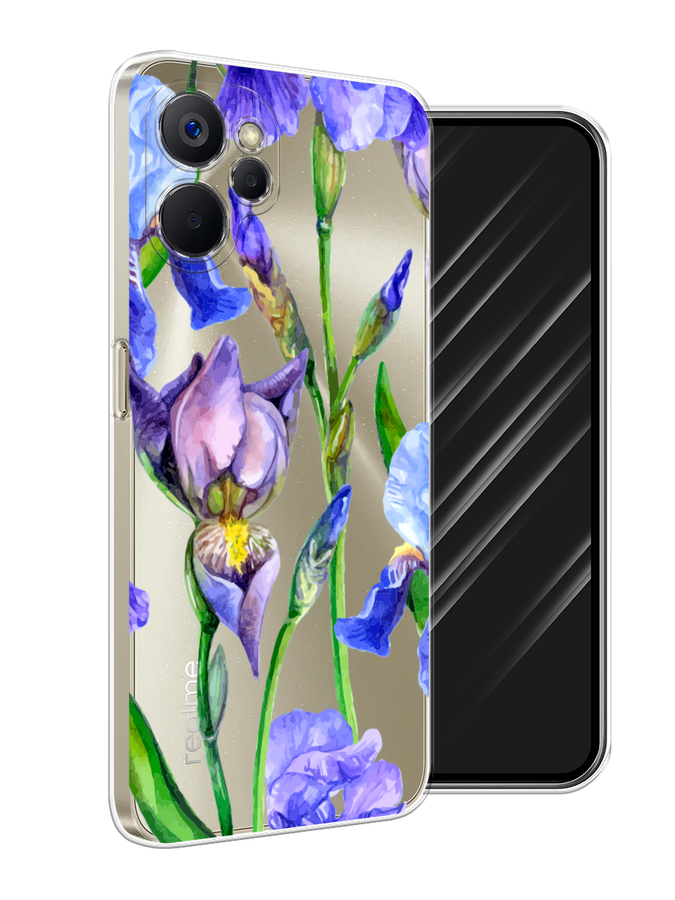 

Чехол Awog на Realme 9i 5G/10T 5G "Синие ирисы", Фиолетовый;голубой;зеленый, 2514050-1