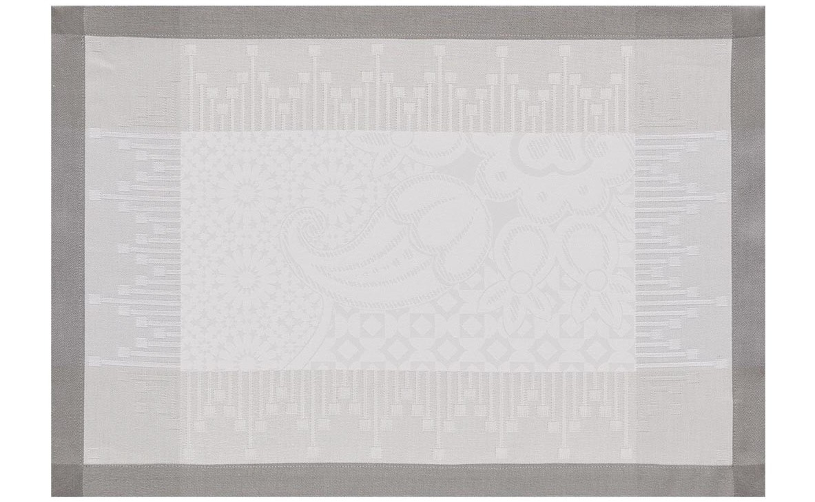 фото Салфетка jacquard francais palais persan white/silver 38x54 см